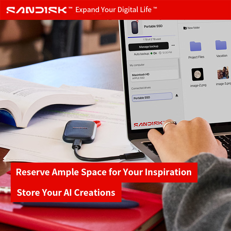 Originele SANDISK draagbare SS - Ssd 500Gb recensie en prijs
