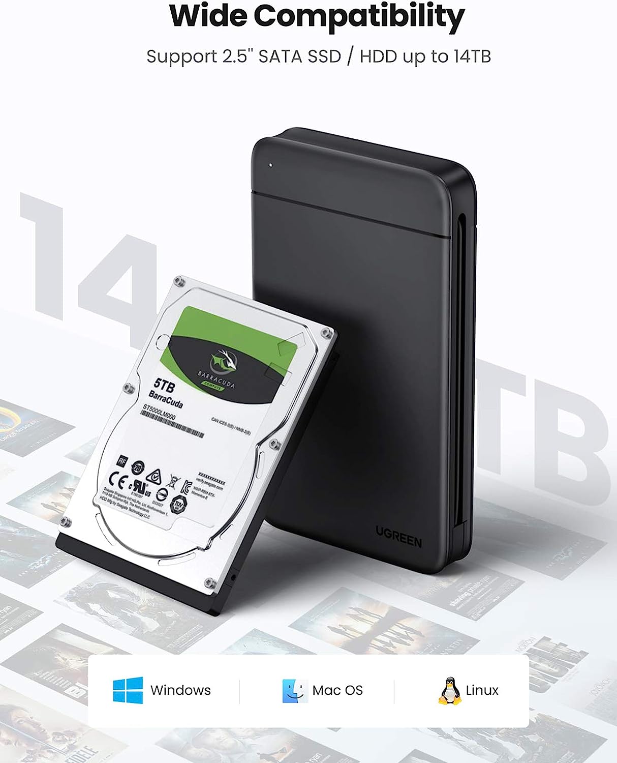 UGREEN USB C harde schijfbehui - Sata Ssd recensie en prijs