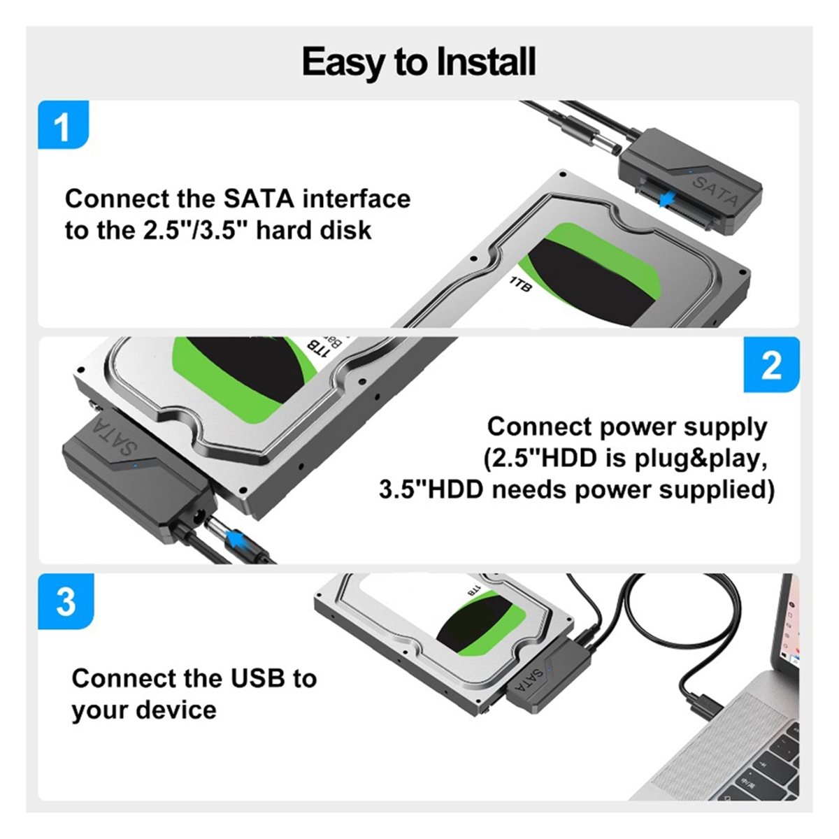 SWXF SATA naar USB 3.0 adapter - External Ssd recensie en prijs