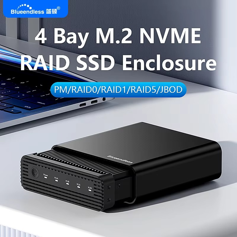 Aluminium M2 4-bay USB4 extern - Nvme Ssd recensie en prijs