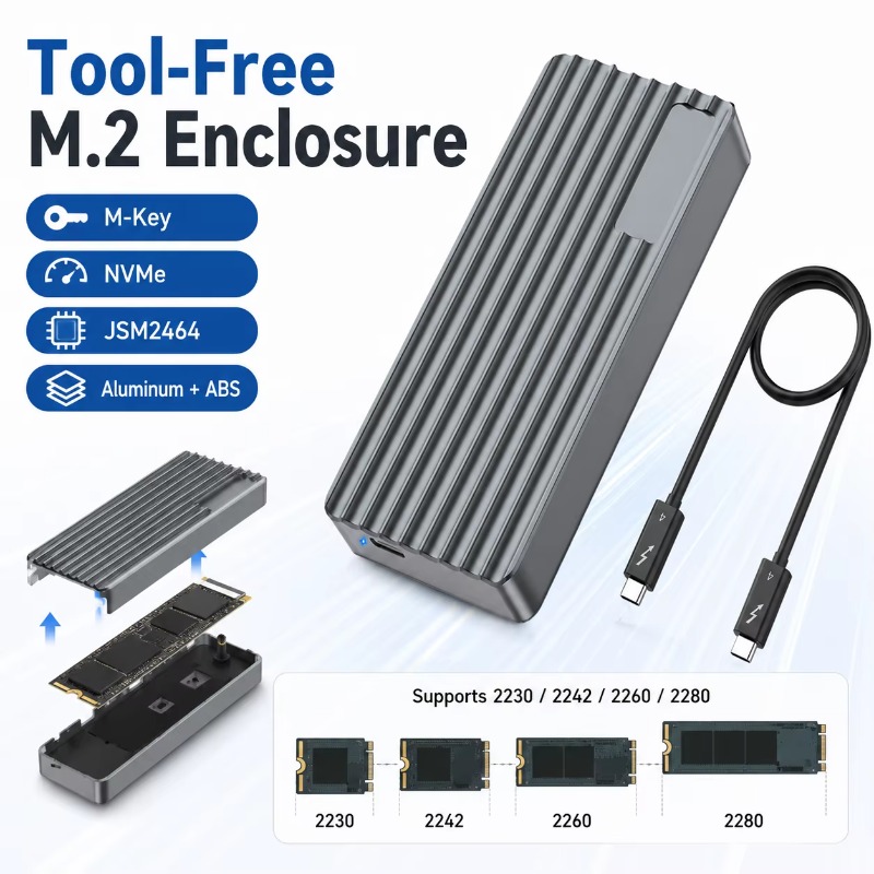 TBT3/USB4 M.2 NVMe SSD Behuizi - Nvme Ssd recensie en prijs